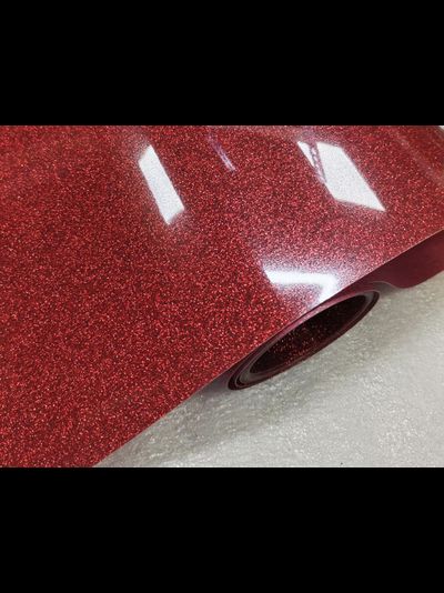Термопленка "SEF" серия FLEXCUT GLITTER 05 RED, 350 мкм