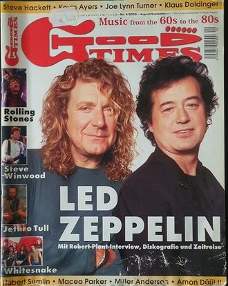 Good Times Magazine September 2003 Иностранные музыкальные журналы в Москве в России, Intpressshop