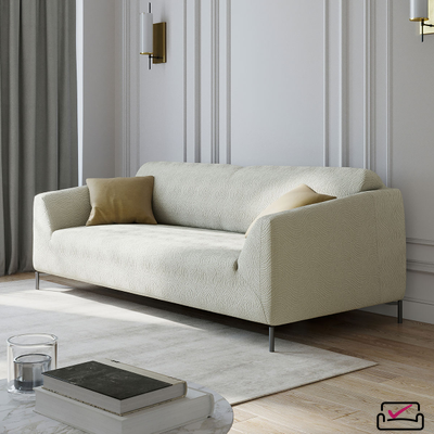 Чехол на 3х местный диван, диван-книжку, Жаккард Волна Шампань. Россия