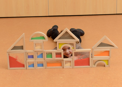 Деревянные сенсорные песочные блоки (18 штук)