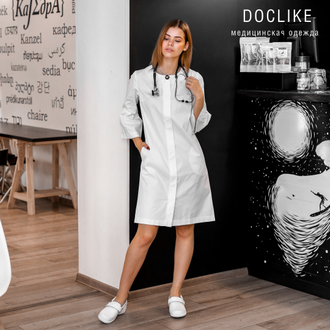 ПЛАТЬЕ DOCLIKE DL301 белое