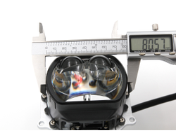 Билед модули Aozoom B-13 2024 (прямоугольные) 3.0 дюйма, 3 чипа, тройная линза, 2 кулера охлаждения, 5500K, 12V, 47W/79W, крепление 3R (комплект, 2шт)