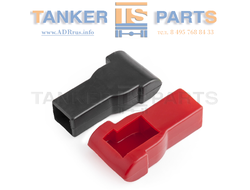 Комплект крышек клемм АКБ (термопластик, черная и красная)