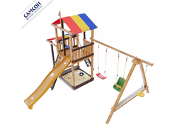 ДЕТСКАЯ ДЕРЕВЯННАЯ ИГРОВАЯ ПЛОЩАДКА САМСОН КИРИБАТИ КОМБИ в Воронеже