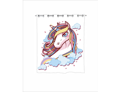 Штора в ванную Единорог №4