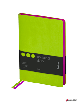 Ежедневник недатир. A5, 136л., кожзам, Berlingo "Fuze", цветной срез, салатовый. UD0_87502 / 276409