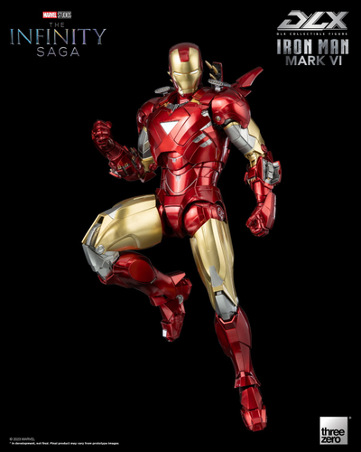 Железный Человек (Iron Man) - Коллекционная фигурка 1/12 SCALE The Infinity Saga DLX Iron Man Mark 6 (3Z05000C0) - Threezero