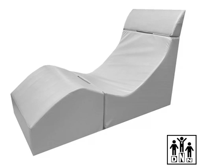 Терапевтическое релаксирующее кресло Кубик Малый - L50xB30xH40 белый