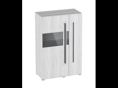 Ницца гостиная Шкаф-витрина 2дв, 898х400х1360, дуб винтерберг