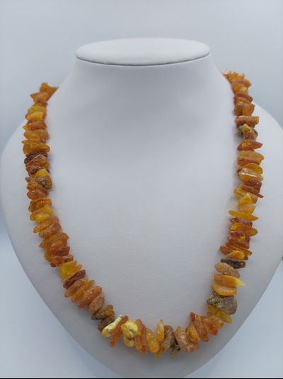 Лечебные бусы из натурального янтаря 60 см 02789