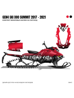 Наклейки на снегоход GEN4 SKI DOO Summit 2017 - 2021 №6947