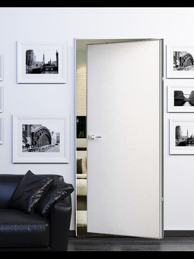 Межкомнатная Дверь PX-0 Revers Invisible кромка AL матовая под покраску