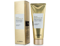 Пенка улиточная Snail Essential EX Wrinkle Solution Deep Cleansing Foam the Saem 150ml