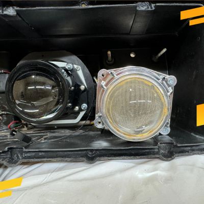 Светодиодные билед линзы для КамАЗ- 4308, 6511, 6520 ЕВРО-3 Aozoom Truck Trailer 24 вольта, версия фар №2