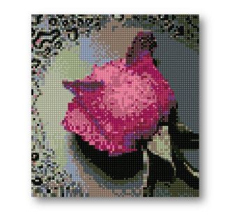 Алмазная мозаика Anya Лиловая роза-24х22см.