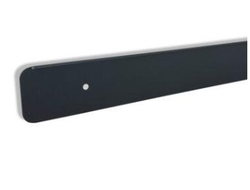 ТОРЦЕВАЯ универсальная планка для столешниц 38мм с завалом R9мм Черная