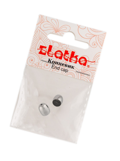 Концевик 5х7 мм "Zlatka" цвет серебро
