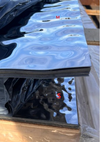 Декоративная нержавеющая сталь 3D Mirror Water Ripple Small Silver Артикул - 8К (S) / рябь на воде (серебро)