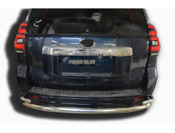 Защита заднего бампера угловая большая d76/42 для Toyota Land Cruiser Prado 150 (2017-...)