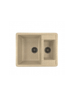Мойка из искусственного мрамора MIXLINE ML-GM21 двухчашевая 485*600*190мм