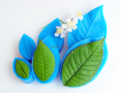 "Лист черемухи" Силиконовый молд (вайнер)