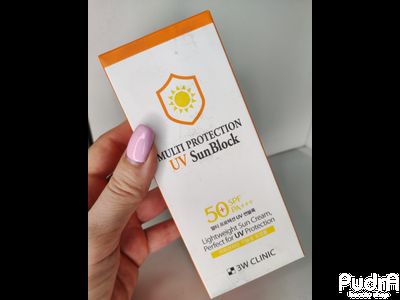 3W CLINIC Солнцезащитный крем Multi Protection UV Sun Block SPF50+++, 70 мл