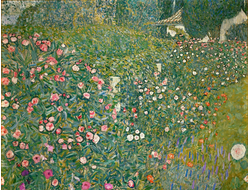 Купить греющую картину с фото репродукции Густава Климта Итальянский садик