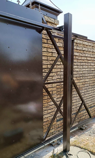 Металлические ворота - Арт 020