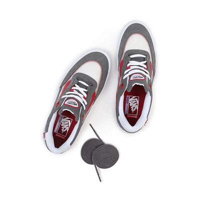 Vans grey and red sales