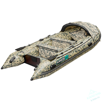 Лодка ПВХ Gladiator Active C400AL Camo с алюминиевым полом