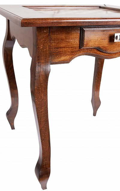 Стол ломберный шахматный "Классический" и 2 табурета от мастера Григория Устяна