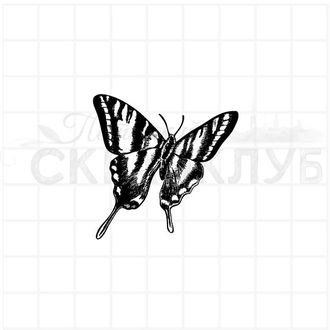 Штамп для скрапбукинга летящая бабочка