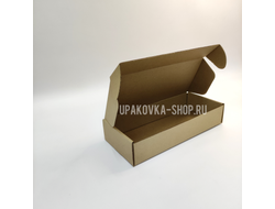 Коробка с откидной крышкой 230*100*45 мм БУРЫЙ