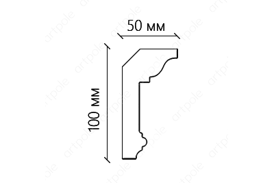 Карниз гладкий S6K7