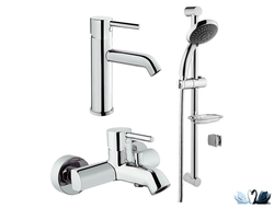 Набор смесителей Vitra Minimax S A49153EXP с душевой штангой