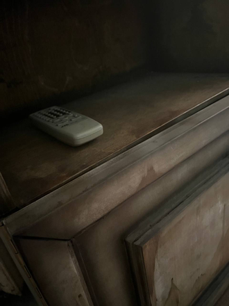 Bedside table with TV