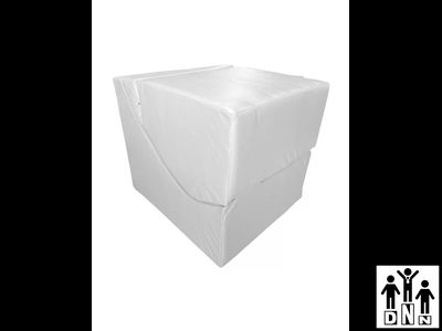 Терапевтическое релаксирующее кресло Кубик Большой - L60xB40xH50 белый, винилискожа DNN