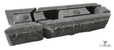 Камень для подпорной стенки Lakka Lohkomuurikivi серый