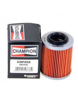 Масляный фильтр Champion COF052 для BRP Can-Am Outlander 330/400/450/500/570/650/800/1000, Commander 800/1000, Maverick 1000//BRP LYNX/Ski-Doo Skandic/Tundra/Expedition/Legend V-800 // X5 HO/X8 (420256188, 711256188, 0800-011300-0004)