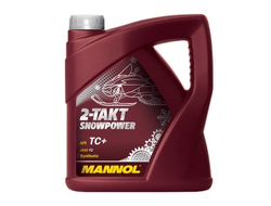 Масло моторное Mannol 2-T SNOWPOWER для 2-х тактных снегоходов - 4 л. (Синтетика) (1431) (MN7201-4)