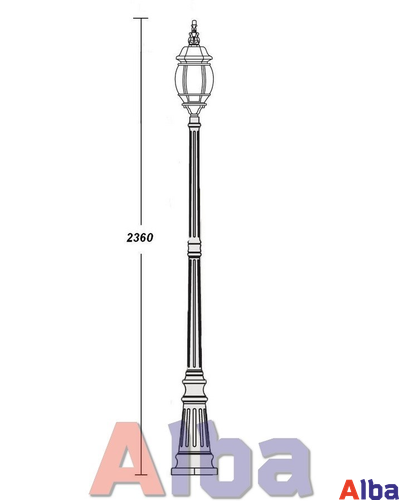 Садово парковый светильник America 409 gold