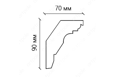 Карниз гладкий SKT50