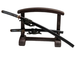 Набор самурайских мечей с подставкой (Ronin Warrior Accessories) - 1/6 (P-001D) - ZGJKTOYS