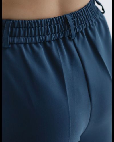 Прямые брюки поливикоза (индиго)