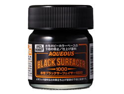 Mr. Hobby: Грунтовка жидкая Mr. Aqueous Surfacer 1000 Black (40 мл.)