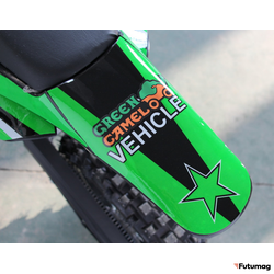 Электромотоцикл GreenCamel Питбайк DB500, 48V 1500W R14/R12 зеленый