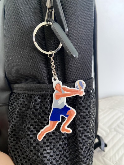 Брелок двусторонний «Пляжный игрок»