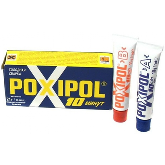 Эпоксидный клей быстрого действия (4 минуты), POXIPOL (металлический), 21 гр
