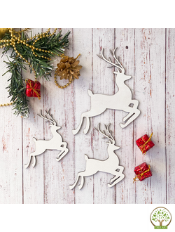 Олень №3 10х8 см/ХДФ 3 мм