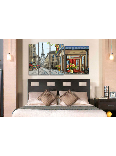 Модульная картина "Улочки Парижа"